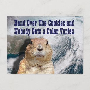 Groundhog Day Polar Vortex Briefkaart