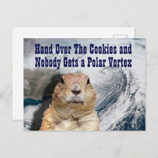 Groundhog Day Polar Vortex Briefkaart (Voorkant / Achterkant)