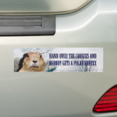 Groundhog Day Polar Vortex Bumpersticker (Op auto)