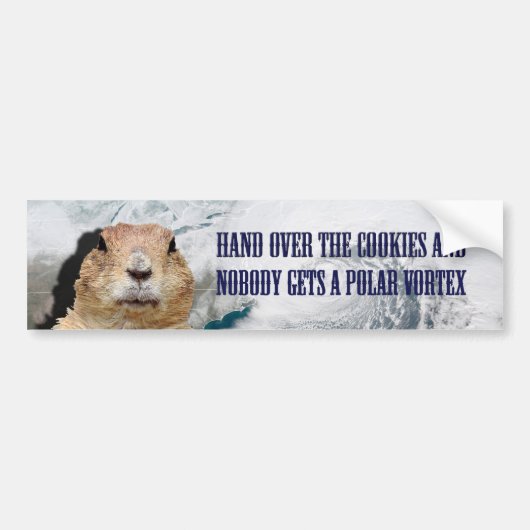Groundhog Day Polar Vortex Bumpersticker (Voorkant)