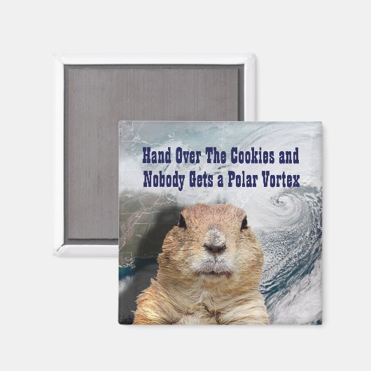 Groundhog Day Polar Vortex Magneet (Voorkant / Achterkant)