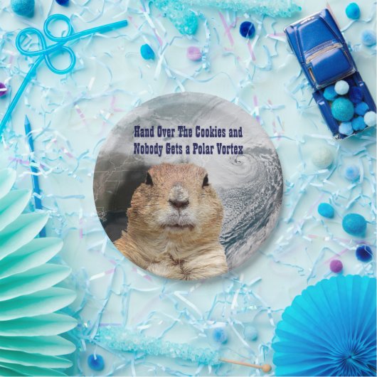 Groundhog Day Polar Vortex Papieren Bordje (Feest)
