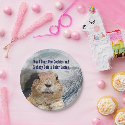 Groundhog Day Polar Vortex Papieren Bordje (Feest)