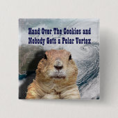 Groundhog Day Polar Vortex Vierkante Button 5,1 Cm (Voorkant)