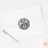 Groundhog Day Preditions - Meteo Marmotte Ronde Sticker (Envelop)