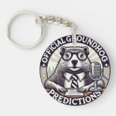 Groundhog Day Preditions - Meteo Marmotte Sleutelhanger (Voorkant)