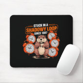Groundhog Day Pun Shadaow Sarcasme Grappig Vrouwen Muismat (Met muis)