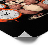 Groundhog Day Pun Shadaow Sarcasme Grappig Vrouwen Poster (Hoek)