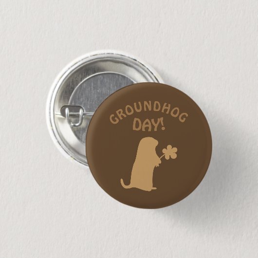 Groundhog Day Ronde Button 3,2 Cm (Voorkant /achterkant)