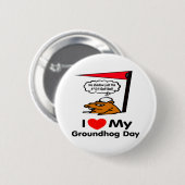 Groundhog Day Ronde Button 5,7 Cm (Voorkant /achterkant)