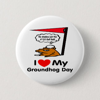Groundhog Day Ronde Button 5,7 Cm