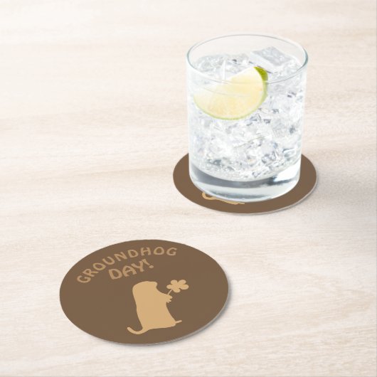 Groundhog Day Ronde Kartonnen Onderzetter (Insitu)