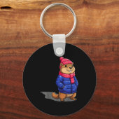 Groundhog Day Schaduw Grappige Groundhog Day Verja Sleutelhanger (Voorkant)