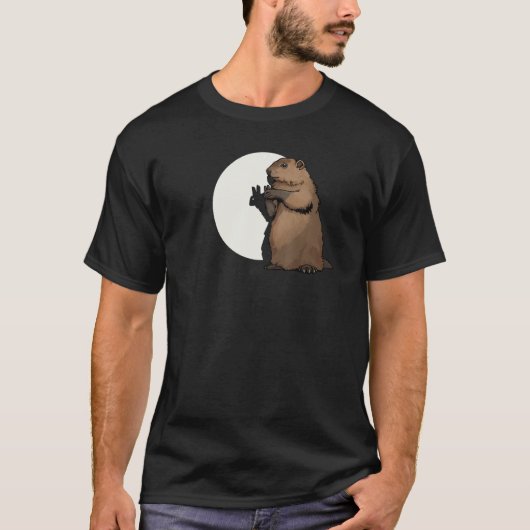Groundhog Day Shadow Puppet Funny Gift T-shirt (Voorkant)