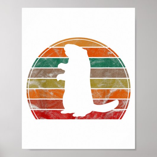 Groundhog Day Shadow Puppet Funny  Poster (Voorkant)