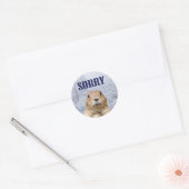 Groundhog Day Sorry Ronde Sticker (Envelop)