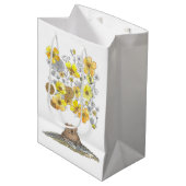 Groundhog Day Spring Waterverf Gift Bag Medium Cadeauzakje (Voorkant Gekanteld)