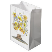 Groundhog Day Spring Waterverf Gift Bag Medium Cadeauzakje (Achterkant Gekanteld)