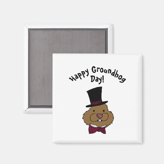 Groundhog Day | Stropdas Magnet bovenaan (Voorkant / Achterkant)