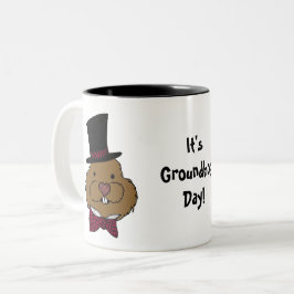 Groundhog Day | Stropdas met de hoogste hak Tweekleurige Koffiemok
