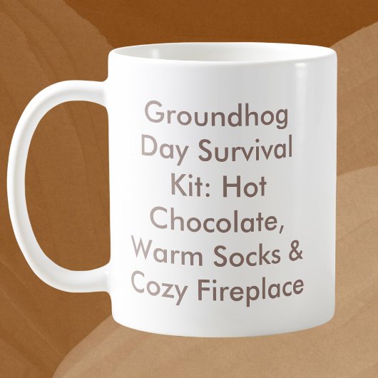 Groundhog Day Survival Kit Koffiemok