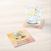 Groundhog Day-thema papier borden Kartonnen Onderzetters (Insitu)