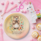 Groundhog Day-thema papier borden Papieren Bordje (Feest)