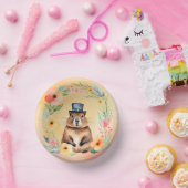 Groundhog Day-thema papier borden Papieren Kommen (Feest)