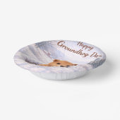 Groundhog Day-themed paper plates Papieren Kommen (Gebogen)