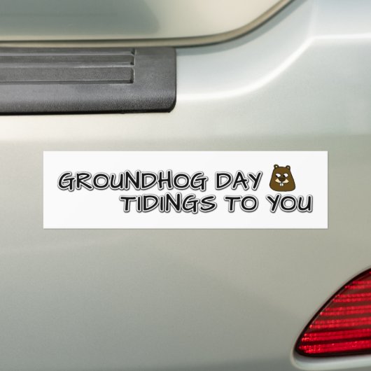 Groundhog Day tiendagen voor jou! Bumpersticker (Op auto)