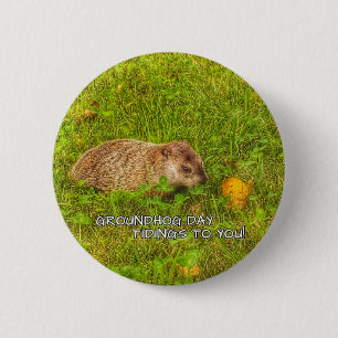 Groundhog Day tiendagen voor jou! knoop Ronde Button 5,7 Cm