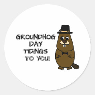 Groundhog Day tiendagen voor jou! Ronde Sticker