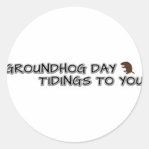 Groundhog Day tiendagen voor jou! Ronde Sticker
