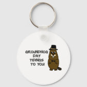 Groundhog Day tiendagen voor jou! Sleutelhanger (Achterkant)
