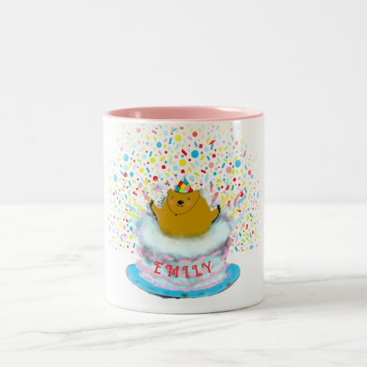 Groundhog Day Tweekleurige Koffiemok (Center)