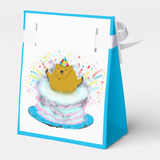 Groundhog Day verjaardagsfeestje Bedankdoosjes (Achterkant)