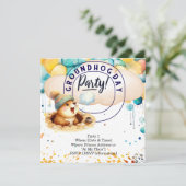 Groundhog Day vieren met plezier Save The Date (Staand voorkant)