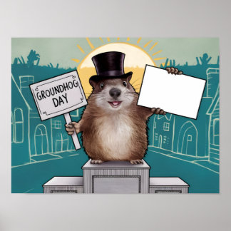 Groundhog Day viering Poster