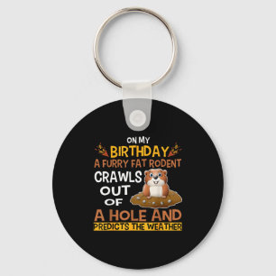 Groundhog Day Woodchuck Cadeau Kostuum Voor Kinder Sleutelhanger