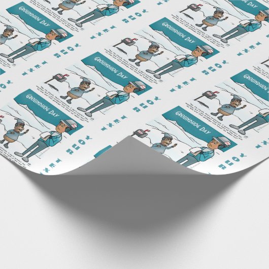 Groundhog Day Wrapping Paper Cadeaupapier (Hoek)