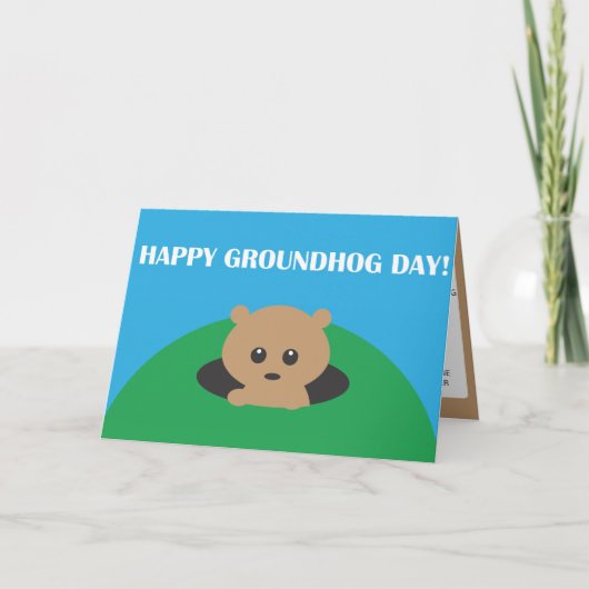 Groundhog Day - Zoeken op woorden Kaart (Voorkant)