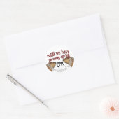 Groundhog Day - Zullen we een vroege lente hebben? Ronde Sticker (Envelop)