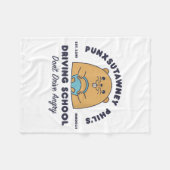 Groundhog Driving School Funny Men Women Retro Rod Fleece Deken (Voorkant (Horizontaal))