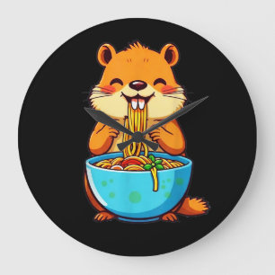 Groundhog Eating Ramen Happy Groundhog Day Grote Klok