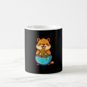Groundhog Eating Ramen Happy Groundhog Day Koffiemok