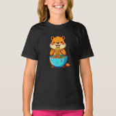 Groundhog Eating Ramen Happy Groundhog Day T-shirt (Voorkant)