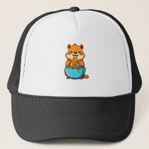 Groundhog Eating Ramen Happy Groundhog Day Trucker Pet