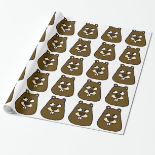 Groundhog Face Cadeaupapier