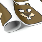 Groundhog Face Cadeaupapier (Rol Hoek)