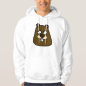 Groundhog Face Hoodie (Voorkant)